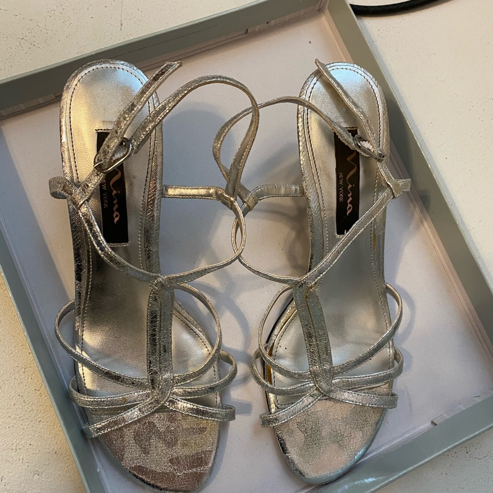 Silver heels